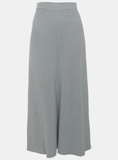 Joseph Pale Blue Rib Knit Maxi Skirt M