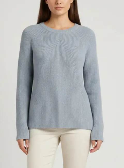 Joseph Pale Blue Rib Knit Sweater M