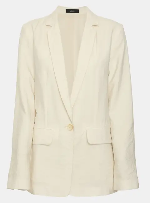 Joseph Light Beige Silk Blend Blazer S