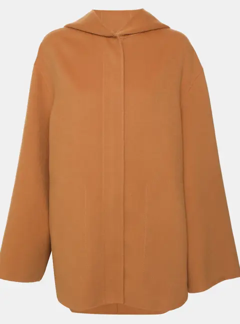 Joseph Brown Wool Blend Hoodie M