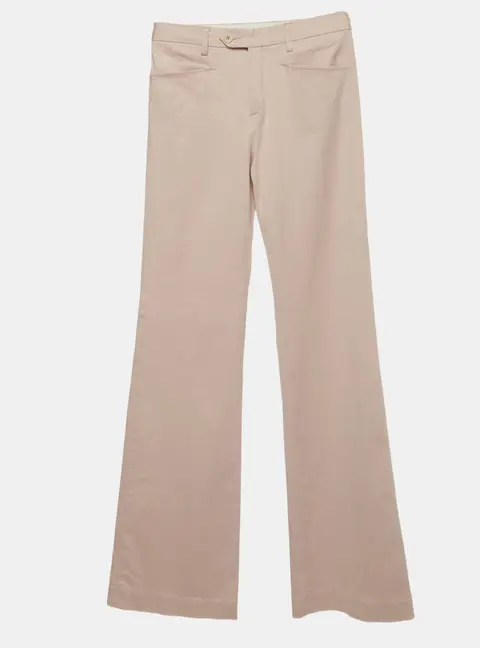 Joseph Pink Stretch Cotton Straight Fit Pants S