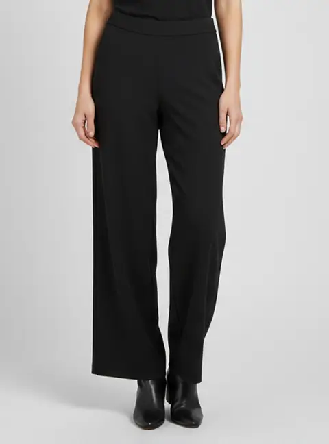 Joseph Black Stretch Crepe Cropped Pants L
