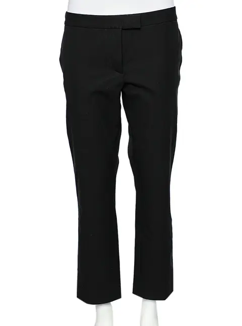 Joseph Black Stretch Gabardine Finley Straight Fit Trousers M
