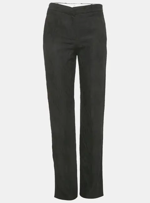 Joseph Black Matt Reptile Jacquard Silk Trousers S