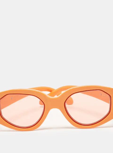 Karen Walker Orange Castaway Cat Eye Sunglasses