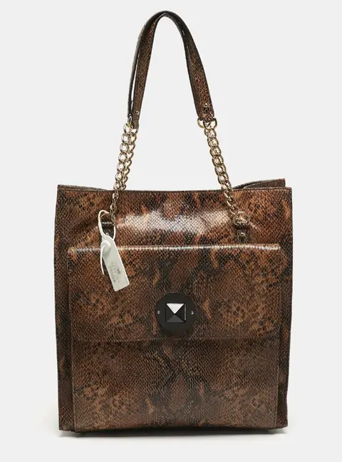 Kate Spade South Kensington Denee Python Embossed Leather Tote