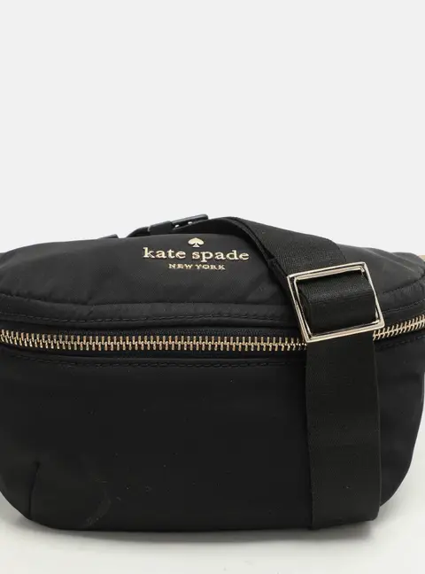 Kate Spade Black Satin Belt Bags