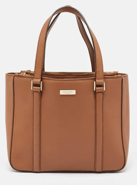 Kate Spade Newbury Lane Brown Leather Tote Bag