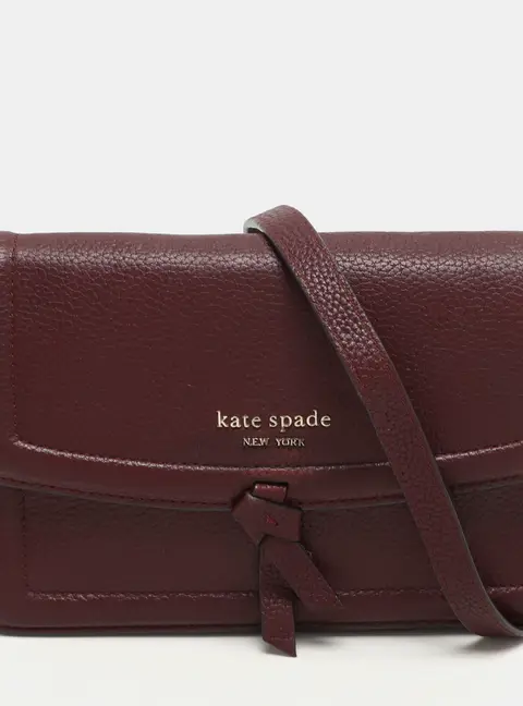 Kate Spade Burgundy Leather Crossbody Bags
