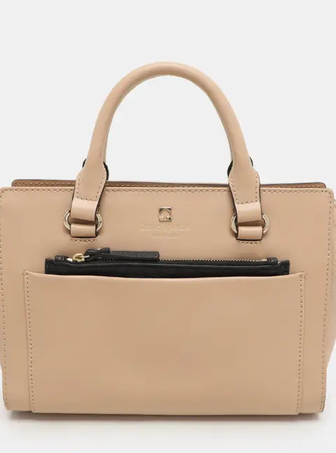 Kate Spade Beige Leather Satchel