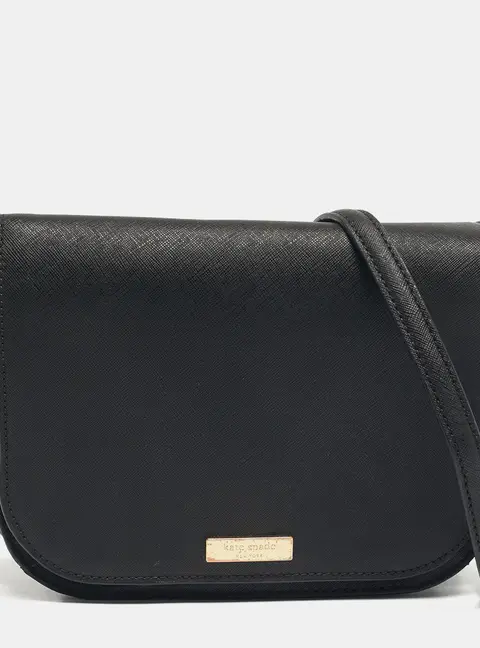 Kate Spade Black Leather Shoulder Bags
