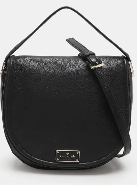 Kate Spade Black Leather Oliver Street Lilly Crossbody Bag