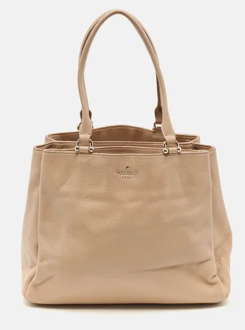 Kate Spade Lombard Street Neve Peach Leather Tote