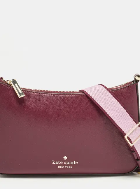 Kate Spade Burgundy Leather Crossbody Bag
