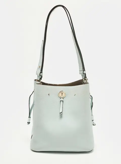 Kate Spade Marti Light Blue Leather Bucket Bag