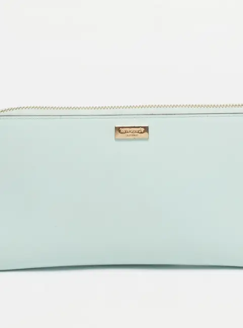 Kate Spade Turquoise Blue Leather Newburry Lane Talla Wallet