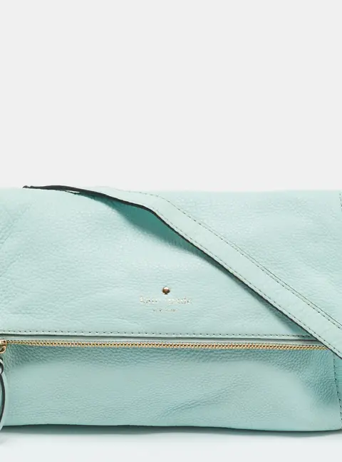 Kate Spade Light Green Leather Cobble Hill Clarke Crossbody Bag