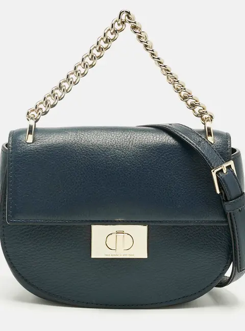 Kate Spade Greenwood Place Rita Navy Blue Leather Crossbody Bags