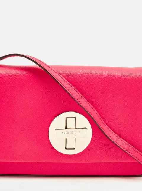 Kate Spade Sally Newbury Lane Vibrant Pink Leather Crossbody Bag