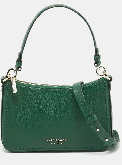 Kate Spade Hudson Green Leather Crossbody Bag