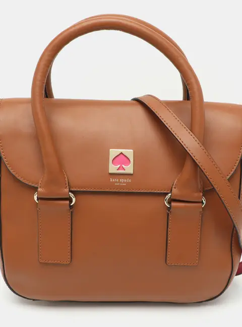 Kate Spade Brown Leather Top Handle Bag