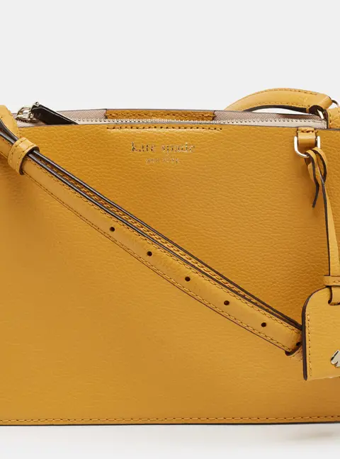 Kate Spade Eva Mustard Leather Crossbody Bag