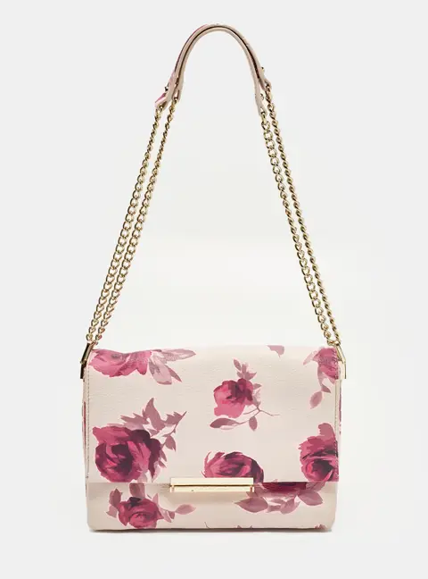 Kate Spade Emerson Place Roses Pink Leather Shoulder Bag