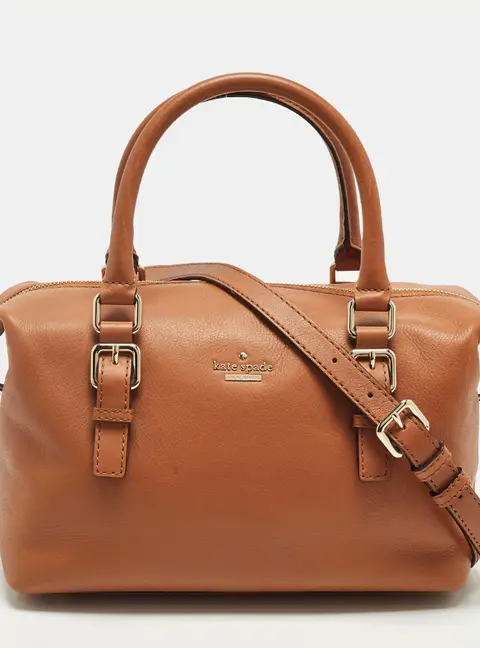Kate Spade Cobble Hill Sami Brown Leather Satchel