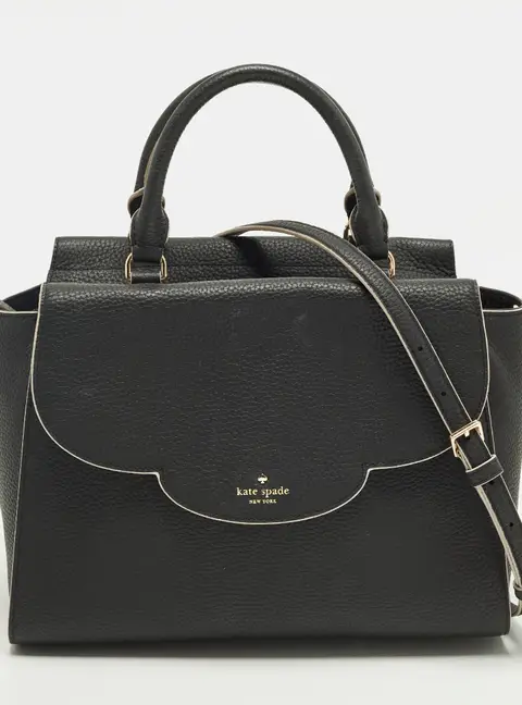 Kate Spade Leewood Place Makayla Black Leather Satchel