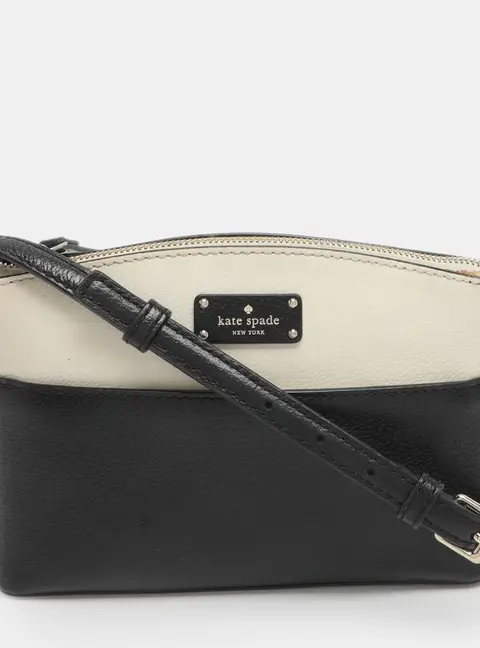 Kate Spade Grove Street Millie Black/White Leather Crossbody Bag