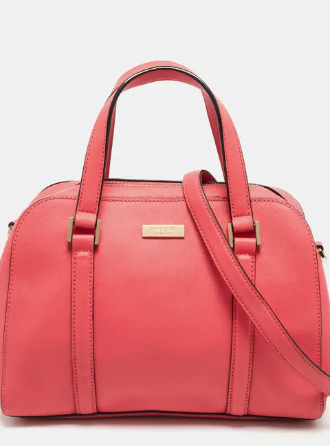Kate Spade Newbury Lane Miles Orange Leather Satchel