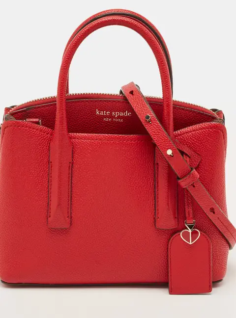 Kate Spade Margaux Mini Red Leather Satchel