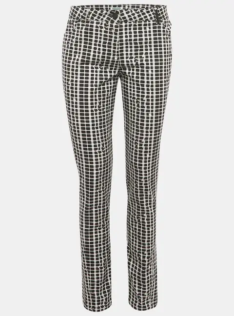 Kenzo Black Printed Denim Skinny Jeans M Waist 30"