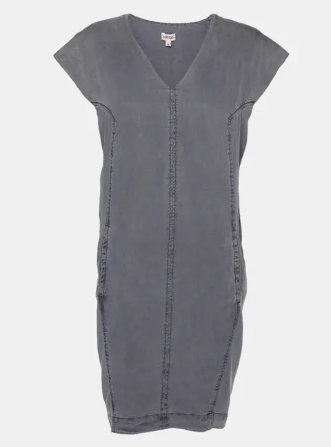 Kenzo Grey Lyocell Dress M