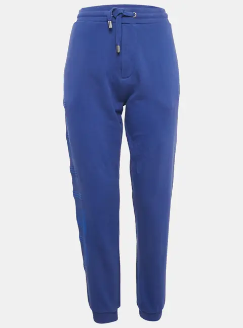 Kenzo Blue Cotton Knit Logo Detal Joggers M