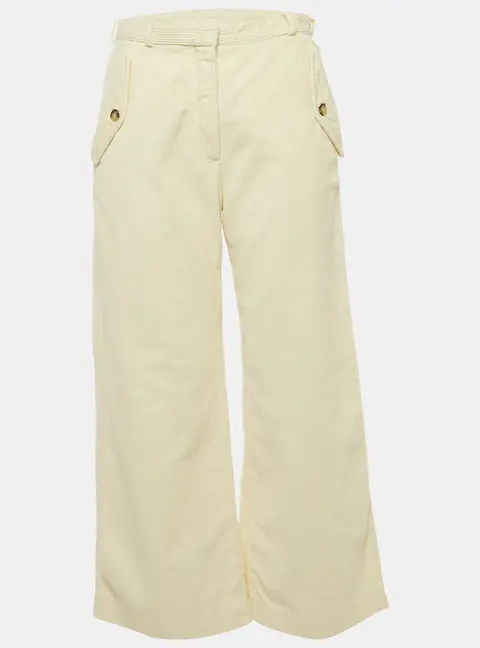 Kenzo Cream Corduroy Straight Leg Jeans M Waist 28"