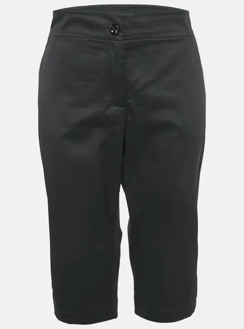 Kenzo Black Cotton Bermuda Shorts XL