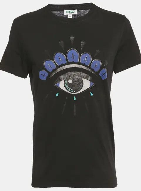Kenzo Black Eye Print Cotton T-Shirt M