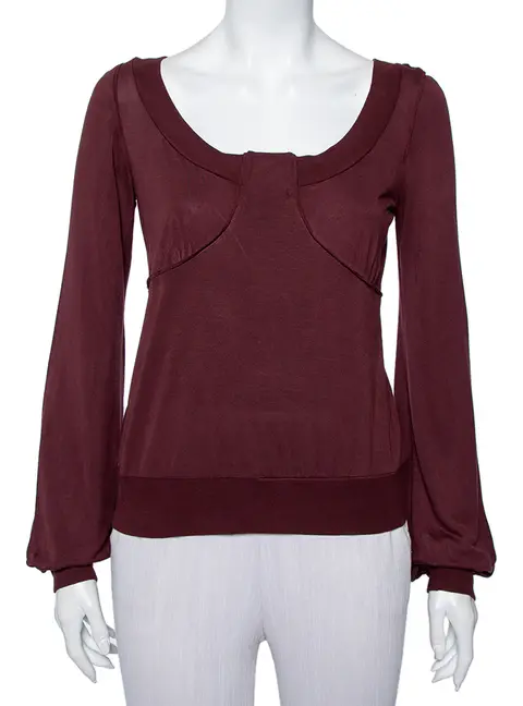 Kenzo Brown Knit Scoop Neck T-Shirt M