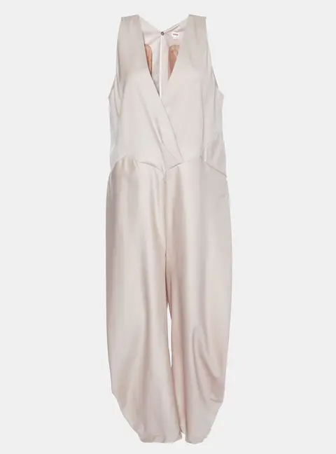 Kenzo Pink Wool & Silk Sleeveless Jumpsuit L