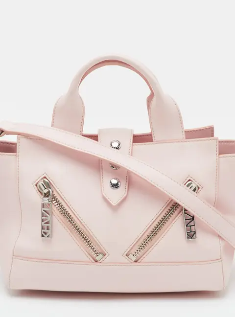 Kenzo Kalifornia Mini Pink Leather Tote