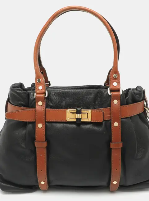 Lanvin Black Leather Shoulder Bag