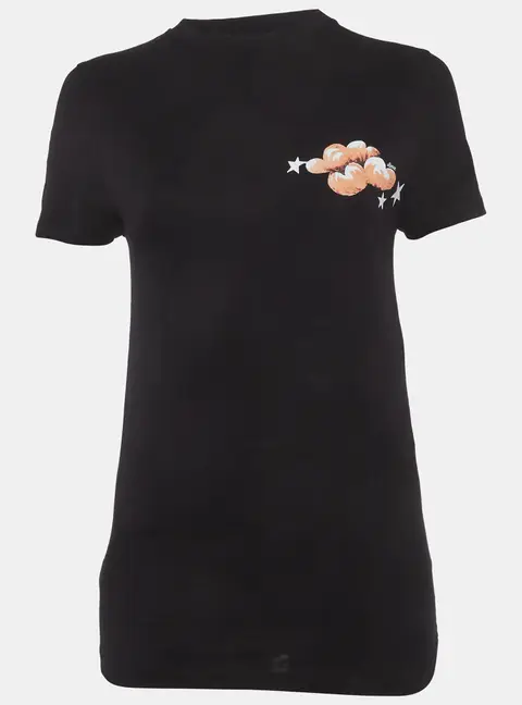 Loewe Black Logo Print Jersey Crewneck T-Shirt XS