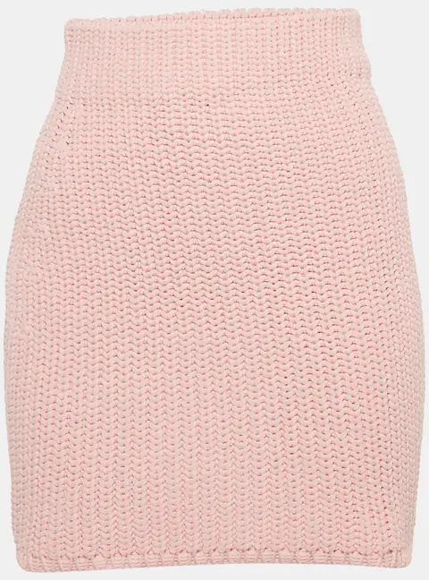 Loewe Pink Crochet Mini Skirt S
