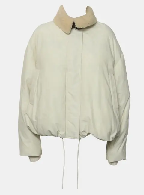 Loewe Shearling Collar Puffer Jacket