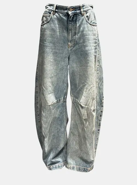 Loewe Panelled Barrel Denim Jeans Size M