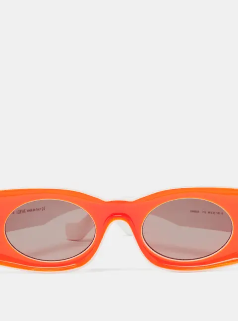 Loewe Orange/White LW400331 Paula's Ibiza Oval Sunglasses