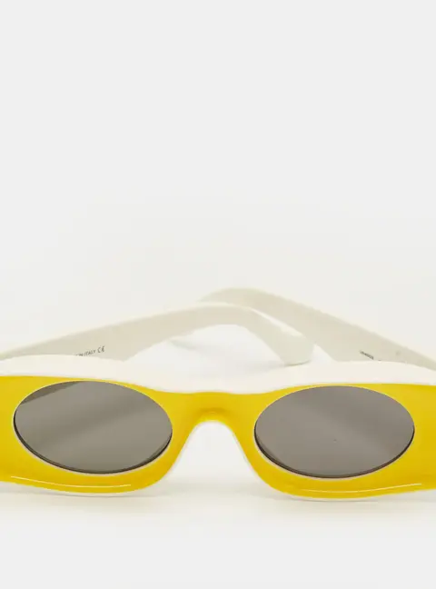 Loewe Yellow/White LW400331 Paula's Ibiza Shigra Oval Sunglasses