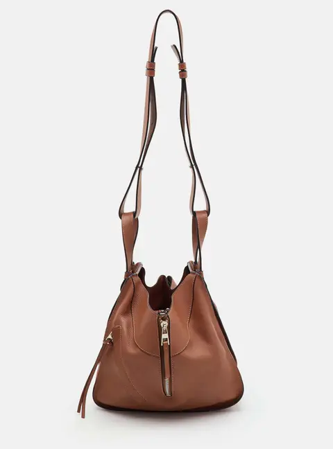 Loewe Hammock Small Brown Leather Bag