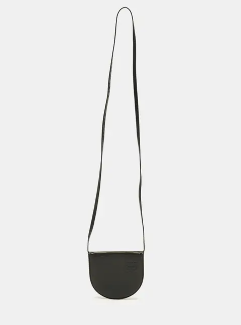 Loewe Mini Heel Black Leather Crossbody Bag